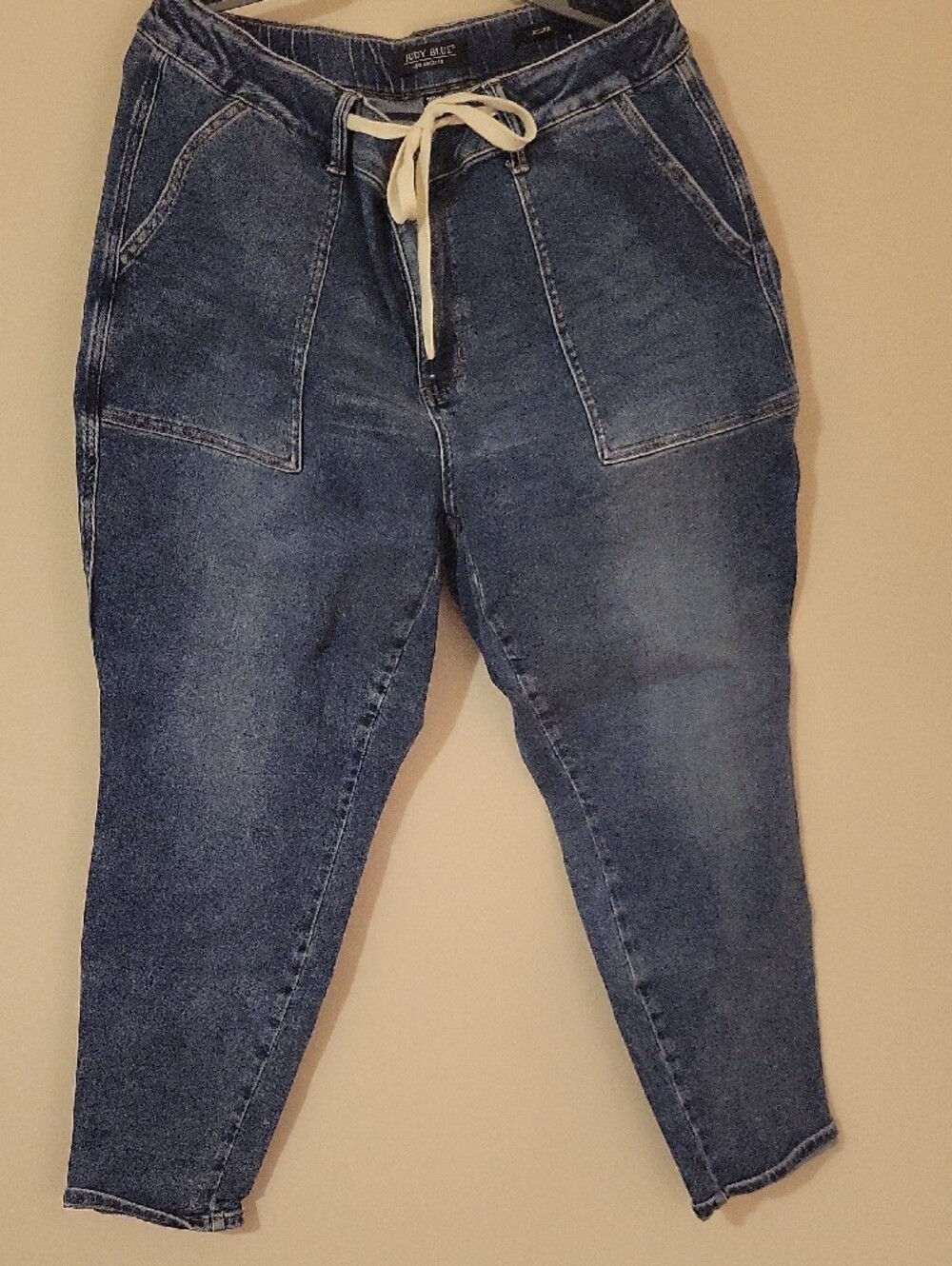 #61 Judy Blue Relaxed Jogger Fit Jeans with Functional Drawstring - Picture 2 of 2